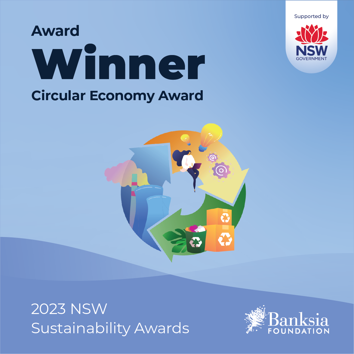 2023 NSW Winner Banners_Award Winner Circular Economy Annette